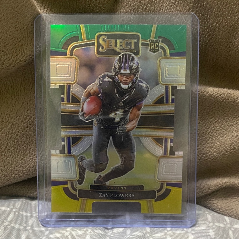 2023 Select Football Zay Flowers Rookie Tri Color!!